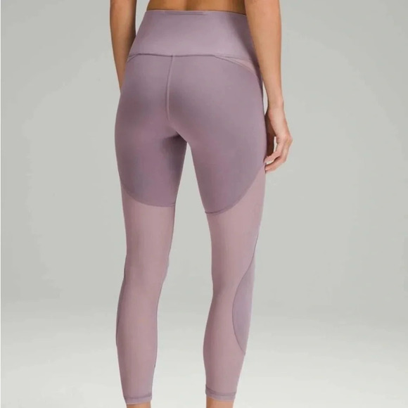 Lululemon Wunder sz 4 Train Mesh Panel High-Rise Tight 25" Violet Verbena - Picture 13 of 14